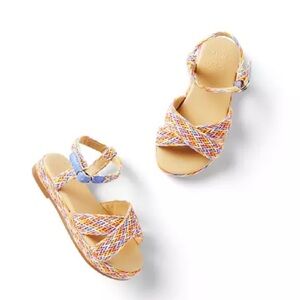 JANIE & JACK NWT Girls Bali Braided Espadrille Sandal